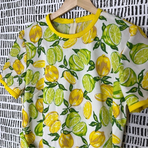 Vintage handmade polyester Lemon Print Dress - Picture 4 of 14